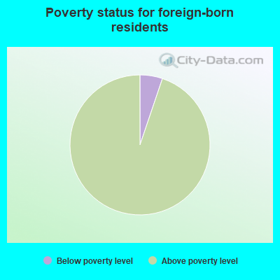 Poverty status for native-born residents